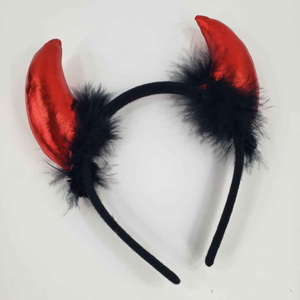 Lot of 12 Devil Horns Headbands Halloween Costume Cosplay Party Favor Demon